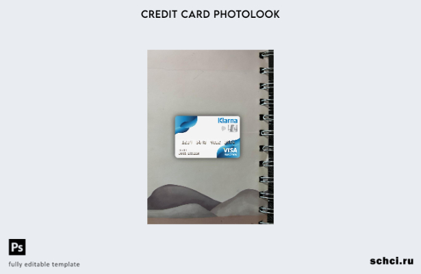 цифровая загрузка Финляндия Klarna Bank Visa Electronic Card фотообраз переднего